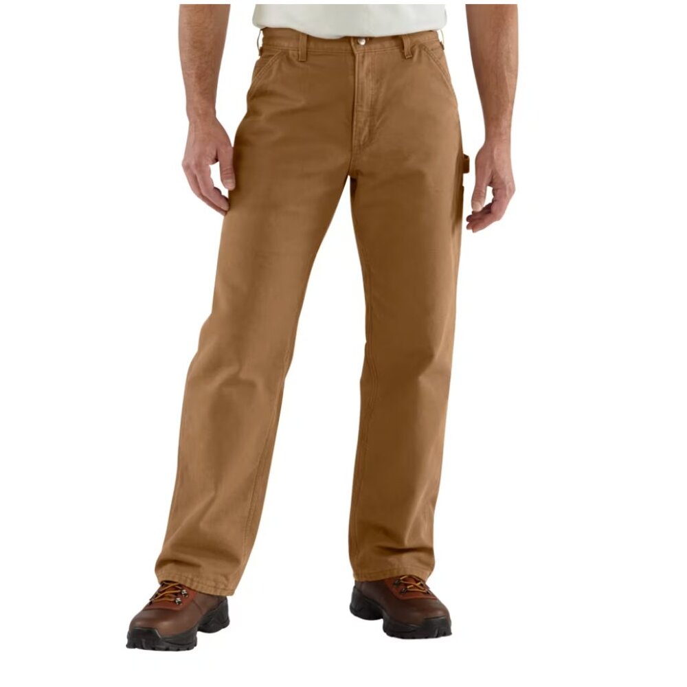 Carhartt flannel lined Duck Dungaree fit work pants size 34 X 30